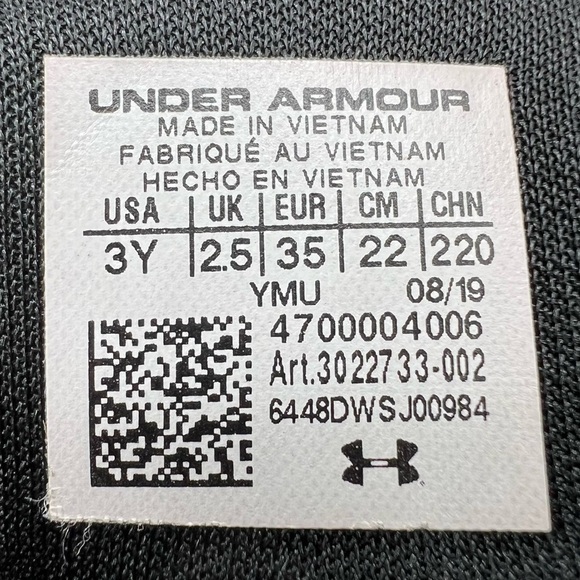 Under Armour Black Pink Surge Ignite IX Memory Foam Slides Size 3 Y Girl's - Picture 2 of 8